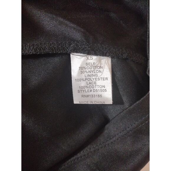 Altar'd State Lace Black Beige Trim Dress Sz Extra Small - Picture 5 of 6